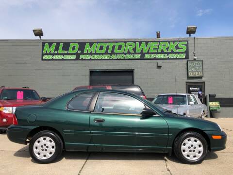 1998 Plymouth Neon for sale at MLD Motorwerks Pre-Owned Auto Sales - MLD Motorwerks, LLC in Eastpointe MI