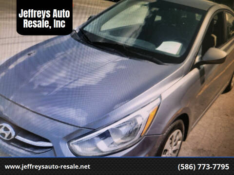 2016 Hyundai Accent for sale at Jeffreys Auto Resale, Inc in Clinton Township MI