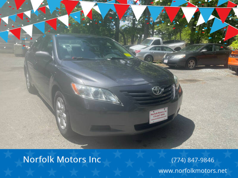 2007 Toyota Camry for sale at Norfolk Motors Inc in Norfolk MA