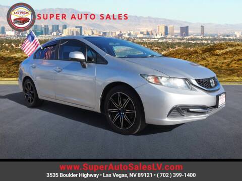 2013 Honda Civic for sale at Super Auto Sales in Las Vegas NV