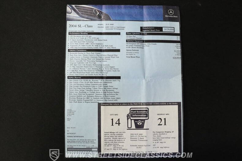 2004 Mercedes-Benz SL-Class SL 55 AMG