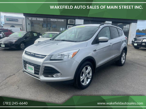 2016 Ford Escape for sale at Wakefield Auto Sales of Main Street Inc. in Wakefield MA