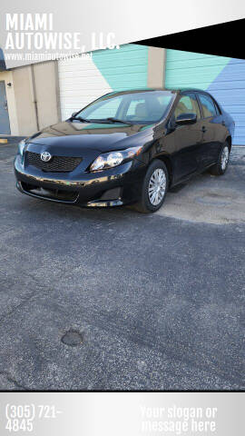 2010 Toyota Corolla for sale at MIAMI AUTOWISE, LLC. in Miami FL