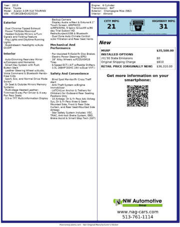 2013 Toyota Avalon XLE Touring