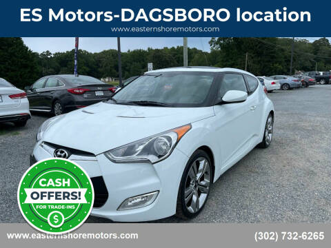 2012 Hyundai Veloster for sale at ES Motors-DAGSBORO location in Dagsboro DE