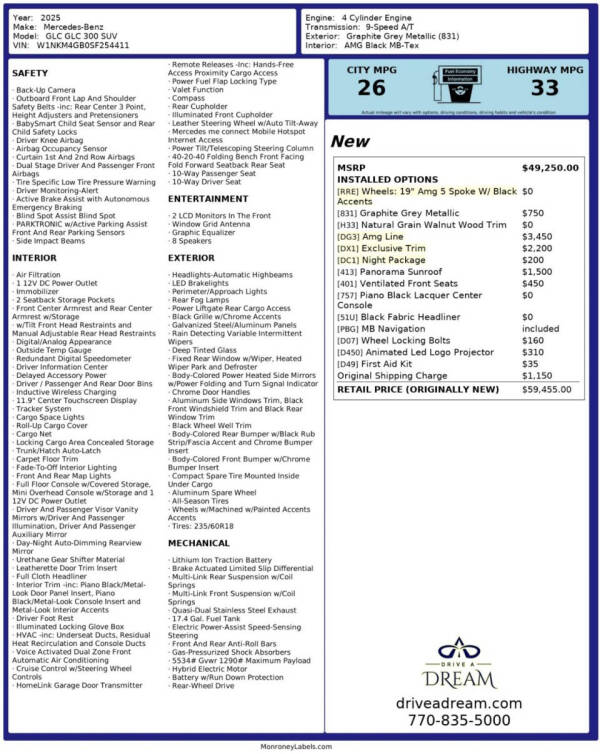 2025 Mercedes-Benz GLC GLC 300