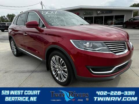 2017 Lincoln MKX for sale at TWIN RIVERS CHRYSLER JEEP DODGE RAM in Beatrice NE