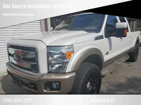 2013 Ford F-250 Super Duty for sale at One Source Automotive Solutions in Braselton GA