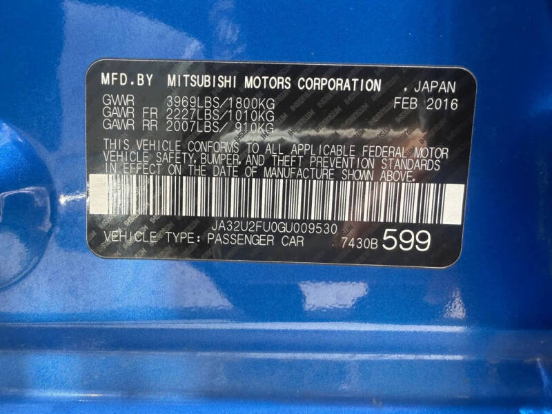 2016 Mitsubishi Lancer