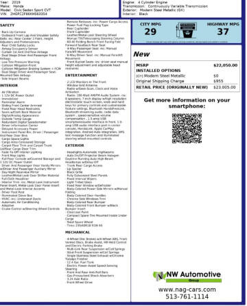 2019 Honda Civic Sport