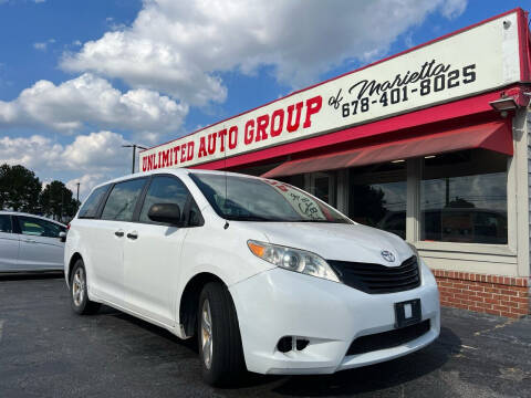 2013 Toyota Sienna for sale at Unlimited Auto Group of Marietta in Marietta GA