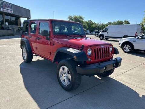 2017 Jeep Wrangler Unlimited for sale at KIAN MOTORS INC in Plano TX