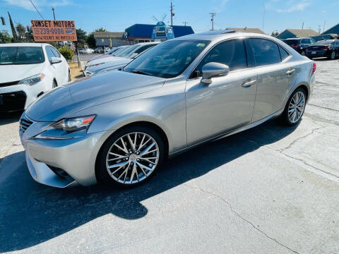 2014 Lexus IS 250 for sale at Sunset Motors in Manteca CA