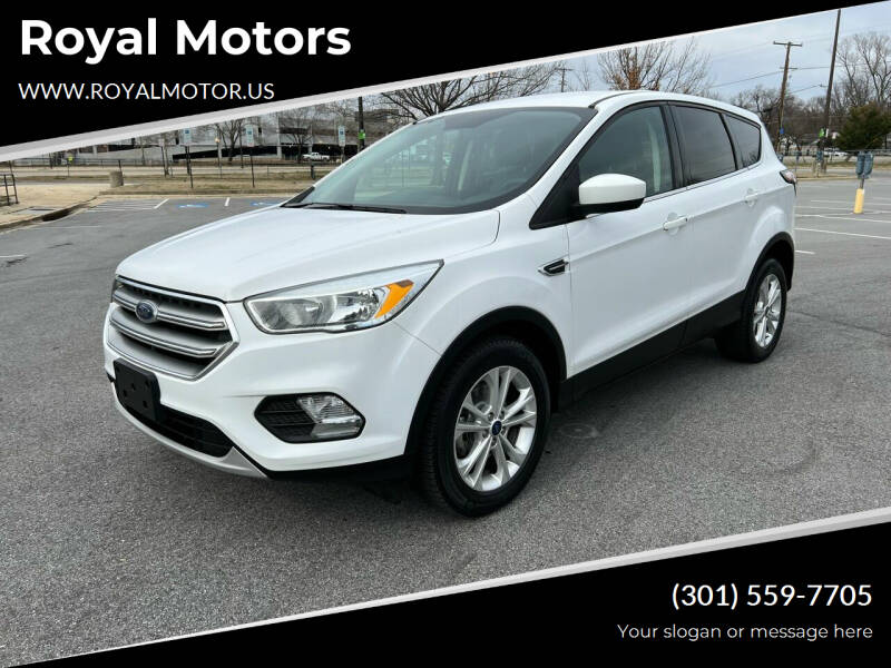 2017 Ford Escape for sale at Royal Motors in Hyattsville MD