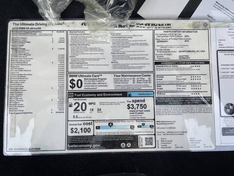 2018 BMW X5 xDrive35i