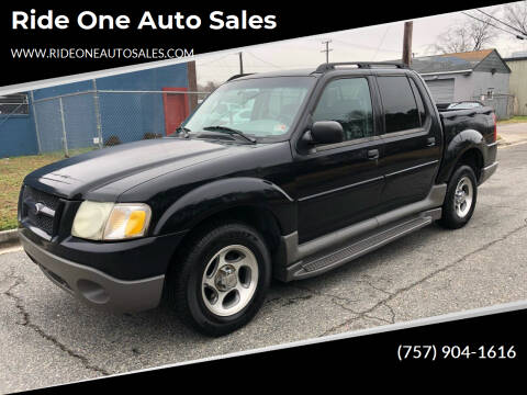 2003 Ford Explorer Sport Trac for sale at Ride One Auto Sales in Norfolk VA