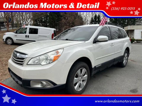 2011 Subaru Outback for sale at Orlandos Motors & Detail in Winston Salem NC