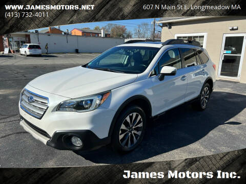 2015 Subaru Outback for sale at James Motors Inc. in East Longmeadow MA