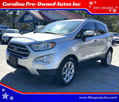 2020 Ford EcoSport for sale at Carolina Pre-Owned Autos Inc in Durham NC