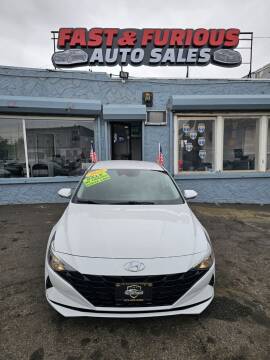 2021 Hyundai Elantra for sale at FAST AND FURIOUS AUTO SALES in Newark NJ