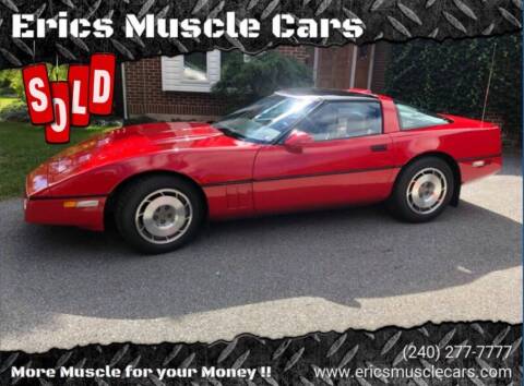 1987 Chevrolet Corvette for sale at Eric's Muscle Cars in Clarksburg MD
