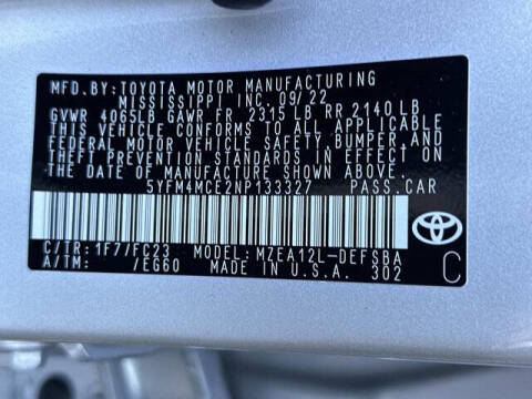 2022 Toyota Corolla SE