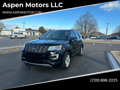 2016 Ford Explorer for sale at Aspen Motors LLC in Denver CO