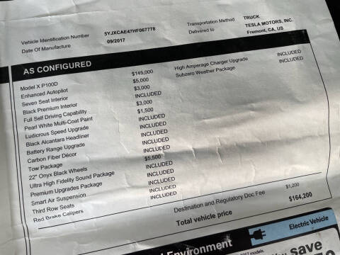 2017 Tesla Model X P100D