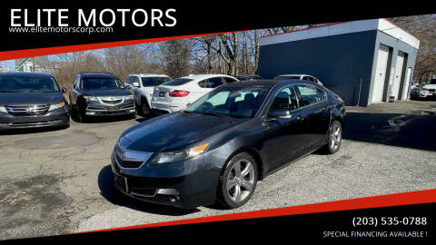 2012 Acura TL for sale at ELITE MOTORS in West Haven CT