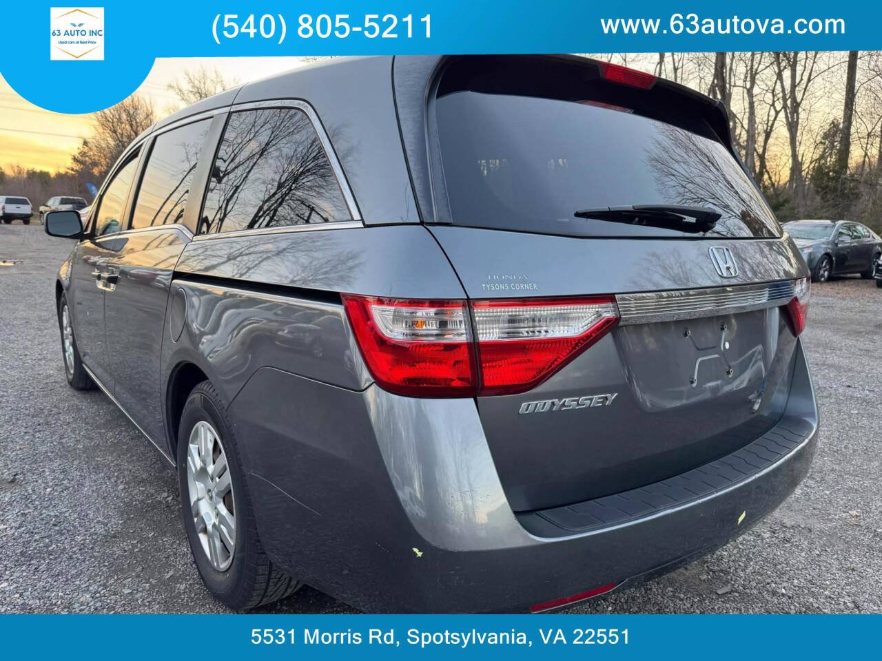 2012 Honda Odyssey for sale at 63 Auto Inc in Spotsylvania, VA