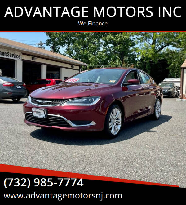 2016 Chrysler 200 for sale at ADVANTAGE MOTORS INC in Edison NJ