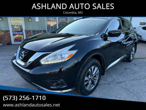 2017 Nissan Murano for sale at ASHLAND AUTO SALES in Columbia MO