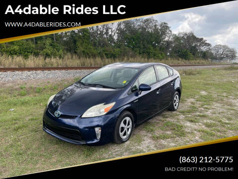 2012 Toyota Prius for sale at A4dable Rides LLC in Haines City FL