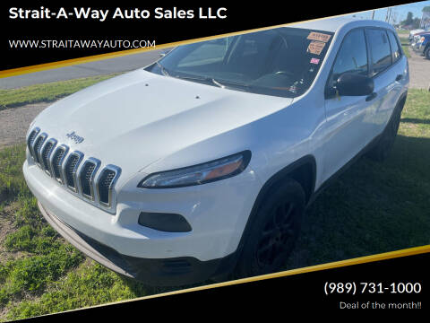 2014 Jeep Cherokee for sale at Strait-A-Way Auto Sales LLC in Gaylord MI