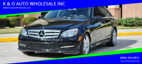 2011 Mercedes-Benz C-Class for sale at K & O AUTO WHOLESALE INC in Jacksonville FL