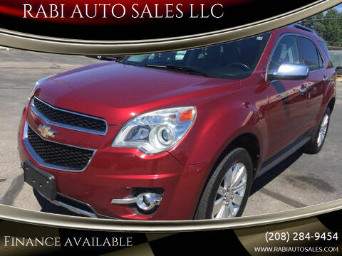 2011 Chevrolet Equinox for sale at RABI AUTO SALES LLC in Garden City ID