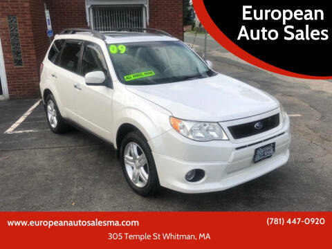 2009 Subaru Forester for sale at European Auto Sales in Whitman MA