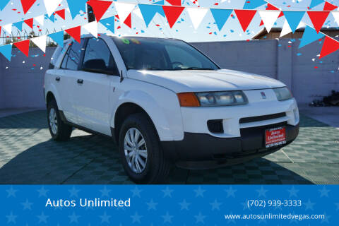 2004 Saturn Vue for sale at Autos Unlimited in Las Vegas NV