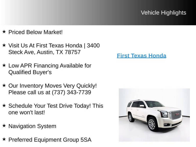 2015 GMC Yukon Denali
