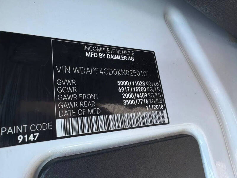 2019 Mercedes-Benz Sprinter