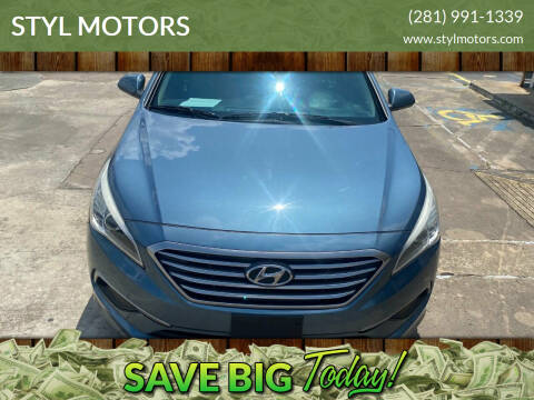 2016 Hyundai Sonata for sale at STYL MOTORS in Pasadena TX