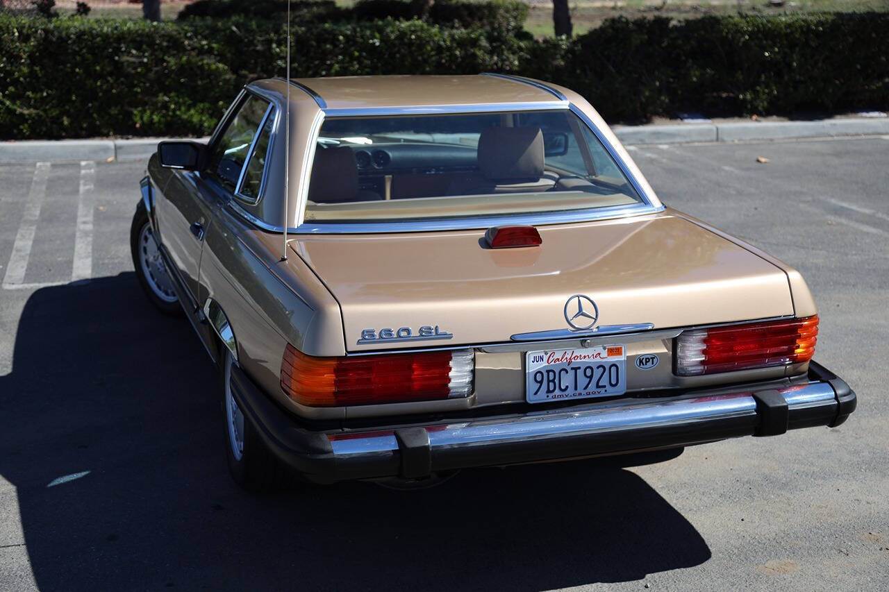 1986 Mercedes-Benz 560-Class for sale at DE AUTOS INC in San Juan Capistrano, CA