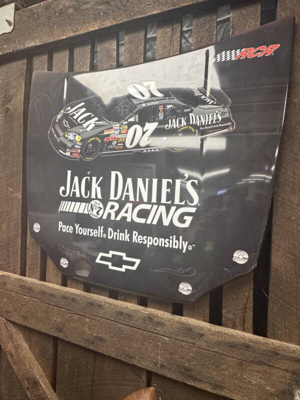 Jack Daniels Race Car Sign