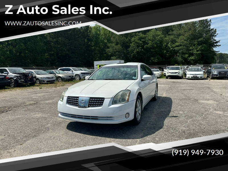 2006 Nissan Maxima for sale at Z Auto Sales Inc. in Rocky Mount NC