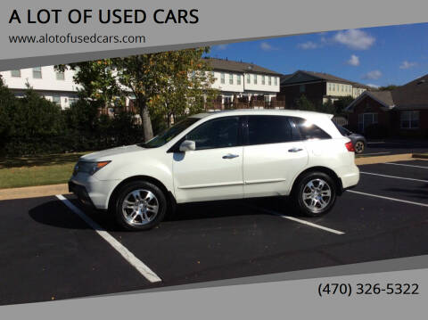 2008 Acura MDX for sale at A Lot of Used Cars in Suwanee GA