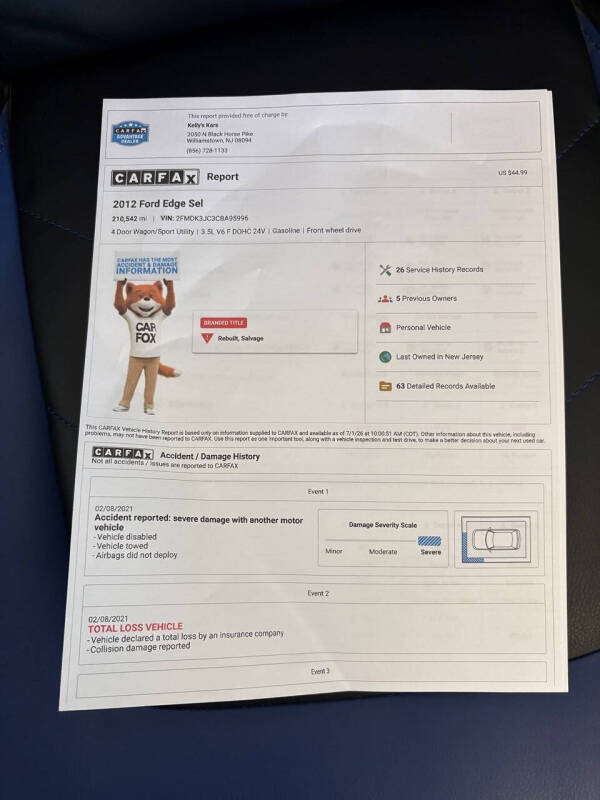 2012 Ford Edge SEL