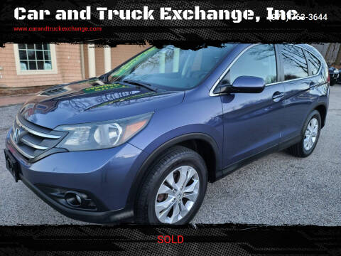 2013 Honda CR-V for sale at Car and Truck Exchange, Inc. in Rowley MA