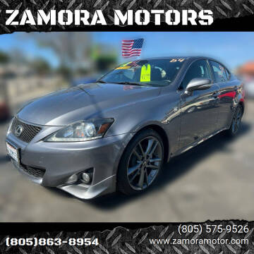 2012 Lexus IS 250 for sale at ZAMORA MOTORS SM in Santa Maria CA