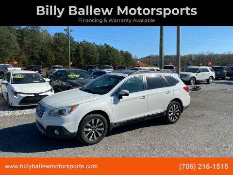 2015 Subaru Outback for sale at Billy Ballew Motorsports in Dawsonville GA