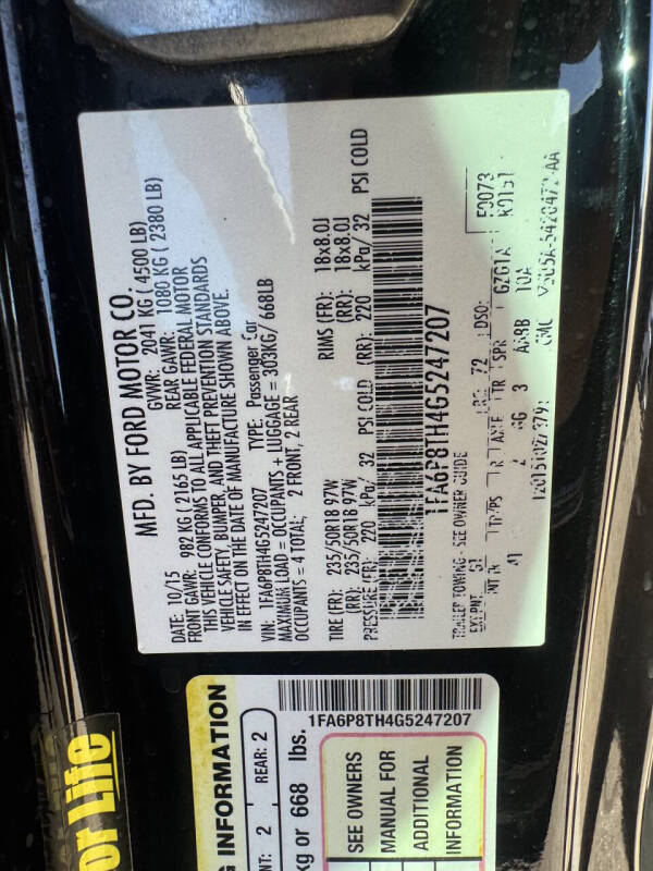 2016 Ford Mustang EcoBoost Premium